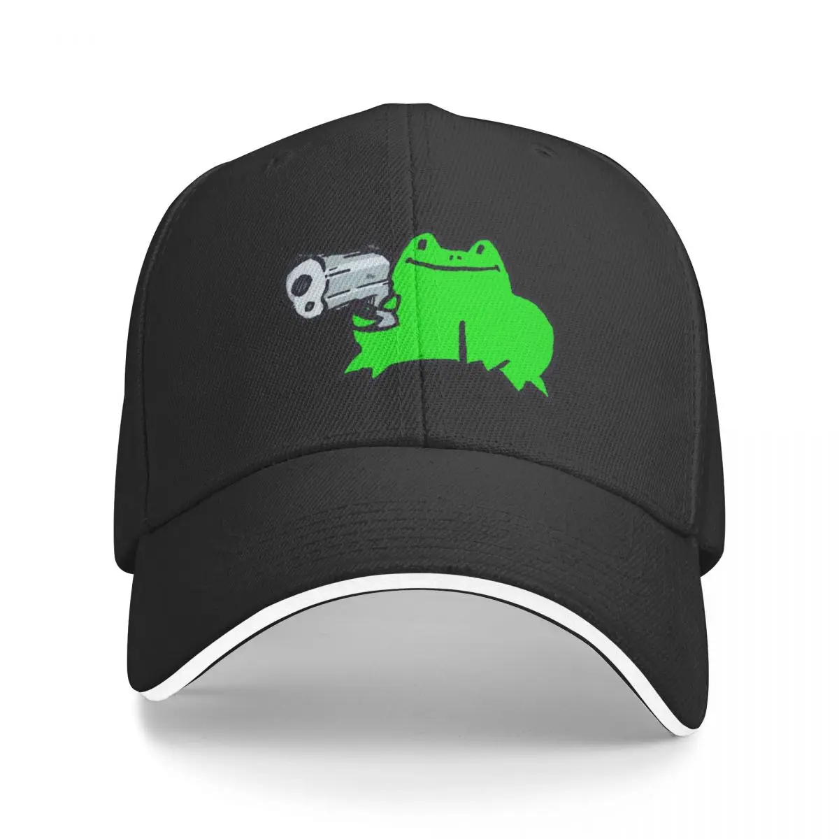 Froggy has a gun Baseball Cap hiking hat derby hat Trucker Hats For Men Women's