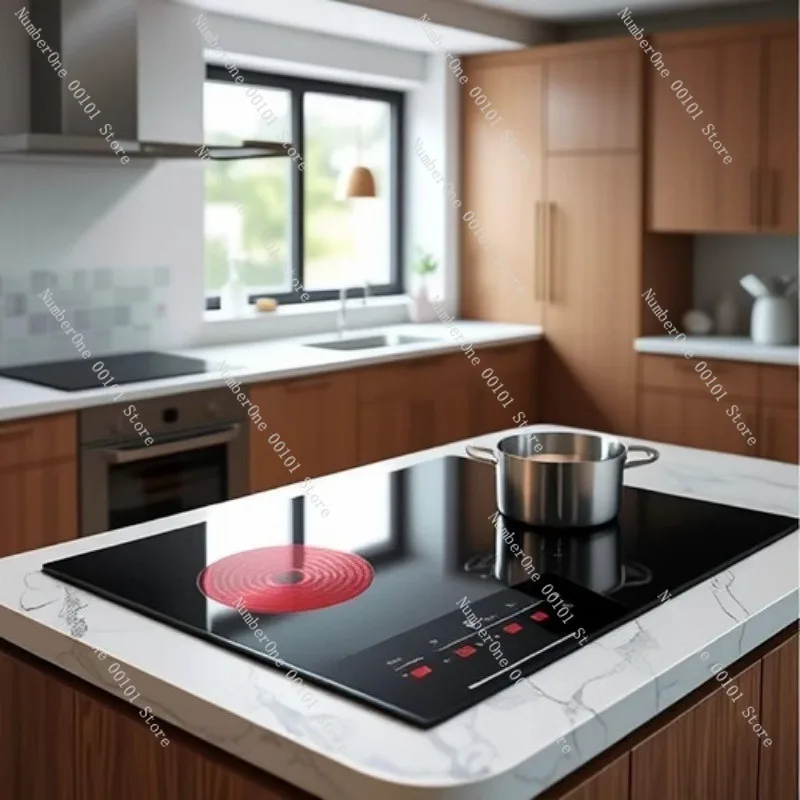 Four électrique hybride électromagnétique et électro-céramique, four électrique intégré à double tension pour usage industriel