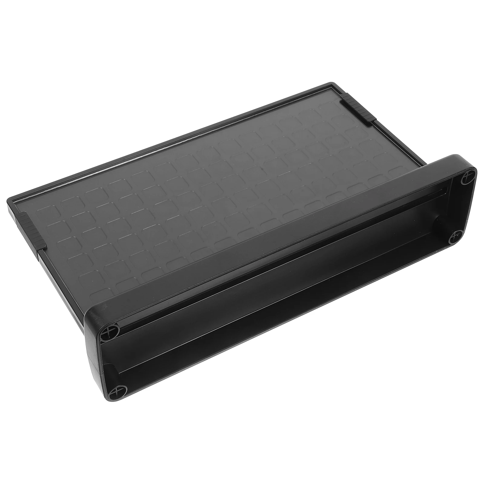 

Table Sign Holder 20x10cm Black T-shaped Menu Display Stand for Cards Information Poster Rack Office Use Plastic Desk Organizer