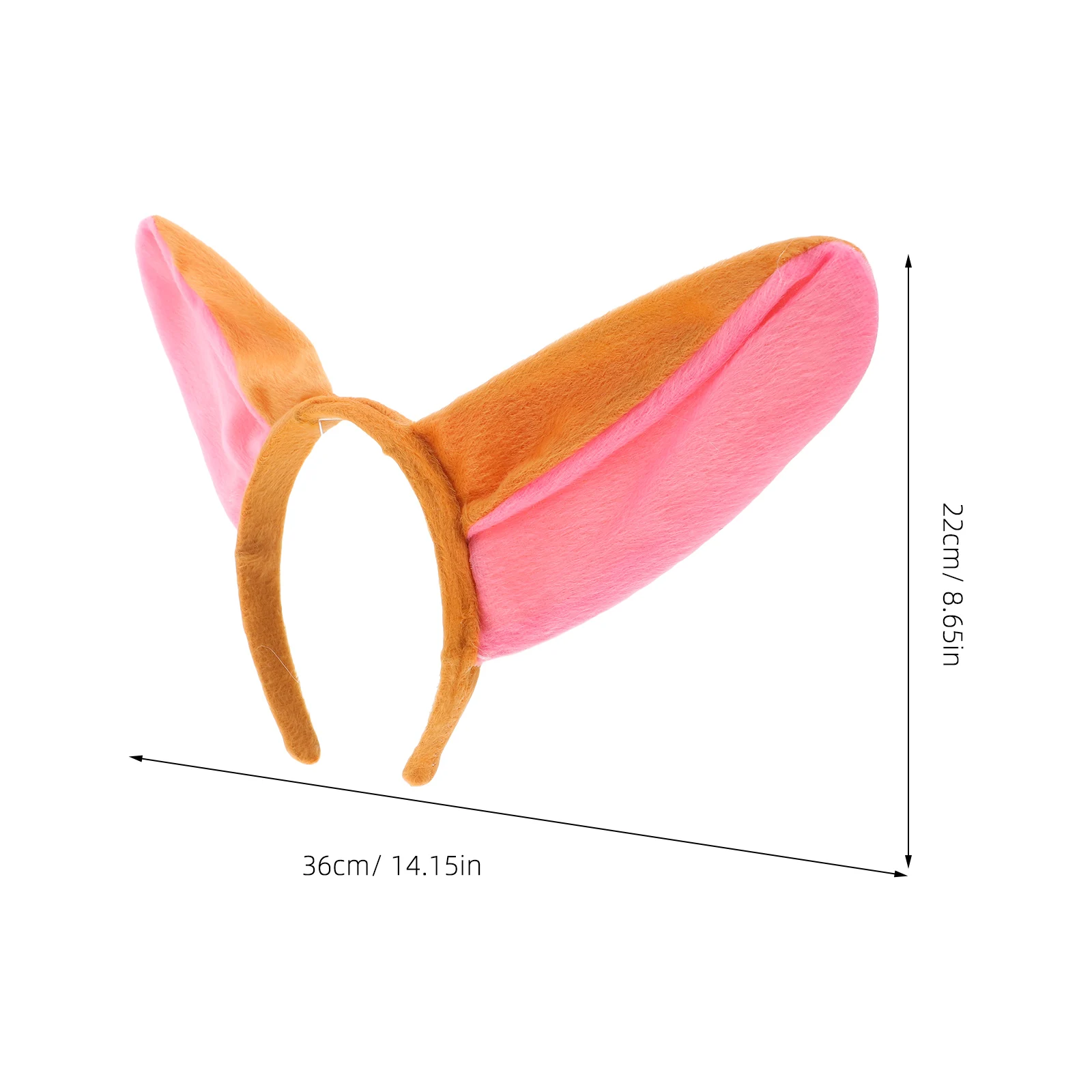 2Sets Donkey Ears and Tail Headband Bowtie Kids Costume Animal Accessories Soft Comfy Party Cosplay Birthday Halloween