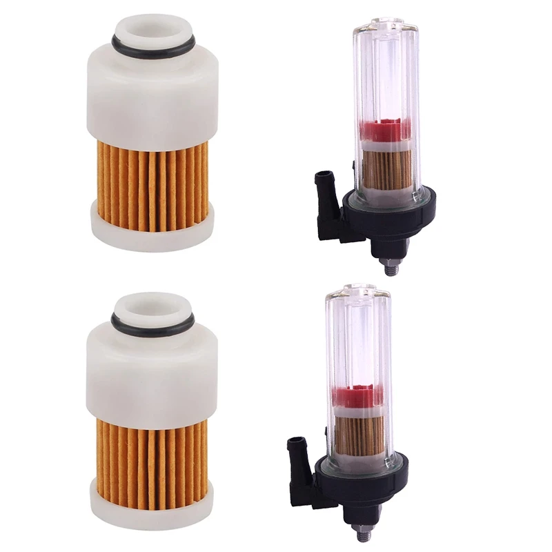 2 Sets Fuel Filter For Yamaha Outboard 50Hp 60Hp 70Hp 75Hp 80Hp 90Hp 95Hp 100Hp 115Hp Motor Water Separator 68V-24560-00