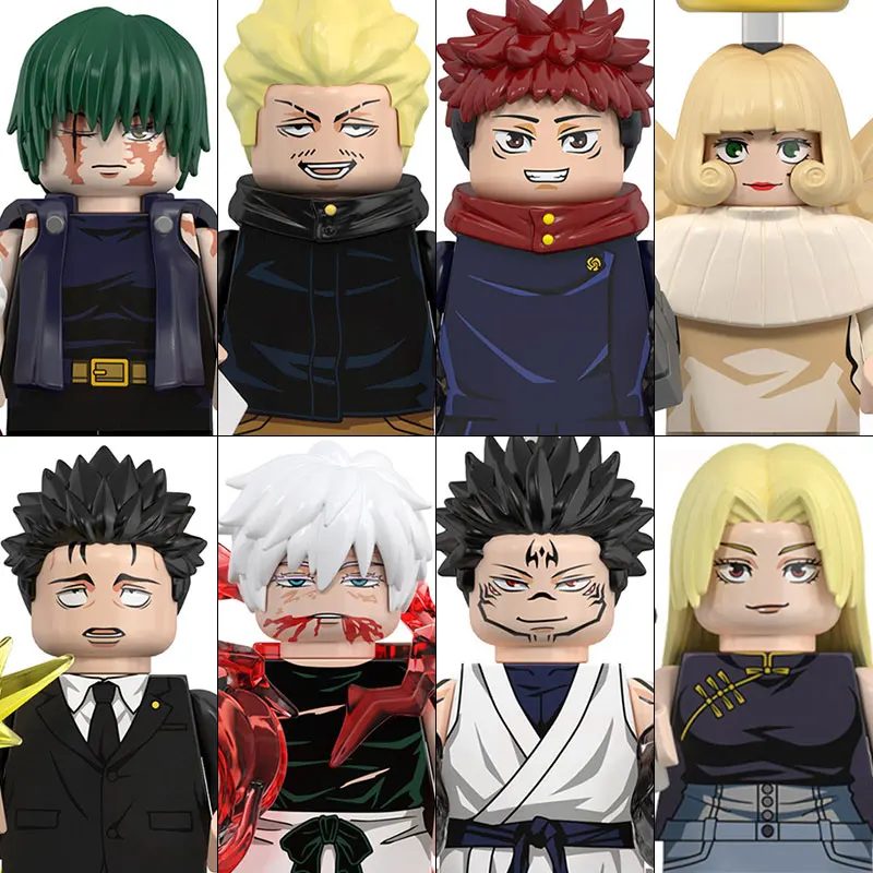 Jujutsu Kaisen Bleach Building Blocks Itadori Yuji Gojo Satoru Ryomen Sukuna Mini Action Figure Accessories Christmas Gifts