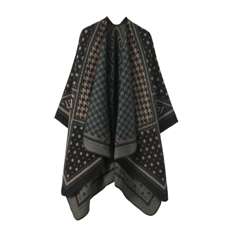 شال نسائي وشاح حريري مطبوع ألف طائر شبكة شال مع عباءة فضفاضة دافئة السفر محبوك عباءة موضة جديدة