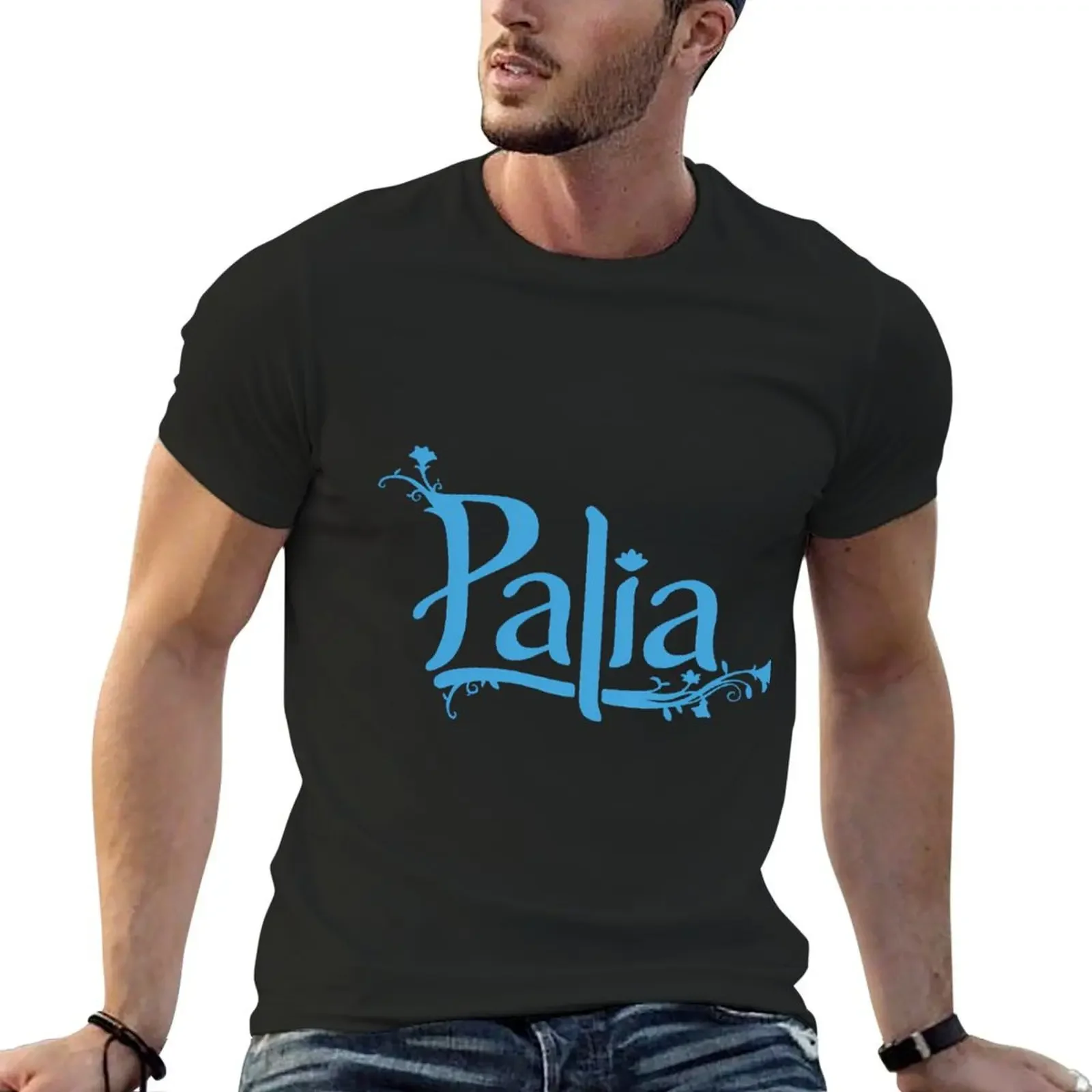 

Palia Logo T-Shirt vintage graphic shirts mens plain t shirts