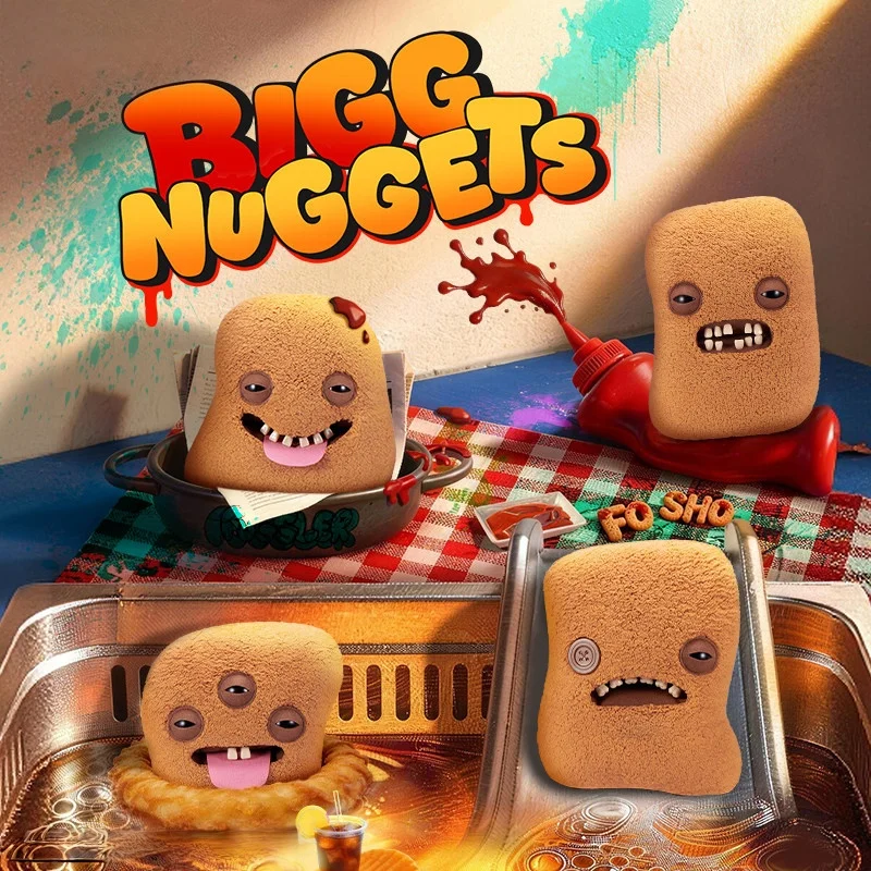 

New Original Fuggler Bigg Nuggets Series Ugly Plush Ugly 40cm Teeth Monster Toys Plush Doll Cartoon 4 Styles Fan Merchandise