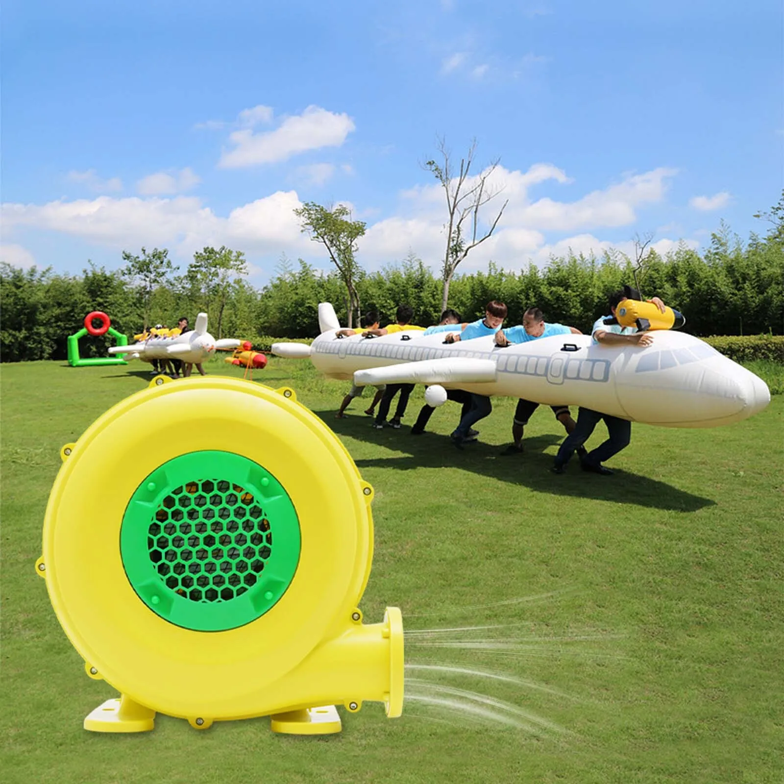 1500Pa 450W 0.6HP for Inflatable Bounce House Bouncy Castle Air Blower Pump Fan for Inflatable Tents, Inflatable Movie Screens, Inflatable Castles