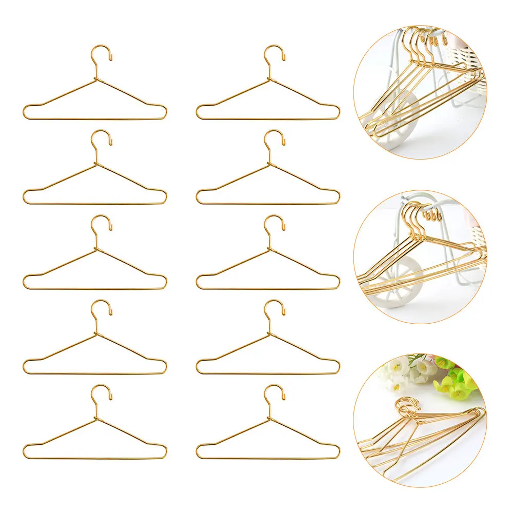 

10Pcs Clothes Hangers Carbon Steel Simple Sturdy Small Hangers Wardrobe Storage Racks Organizer Wardrobe Supplies