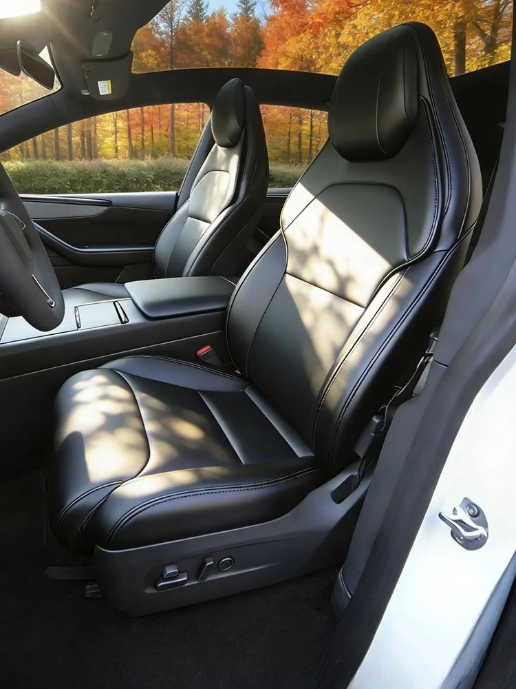 For Tesla Model YL New Car Seats Cover Nappa Leather YL Invisible Seat Cushions Ventilation High Quality Interior Accessories