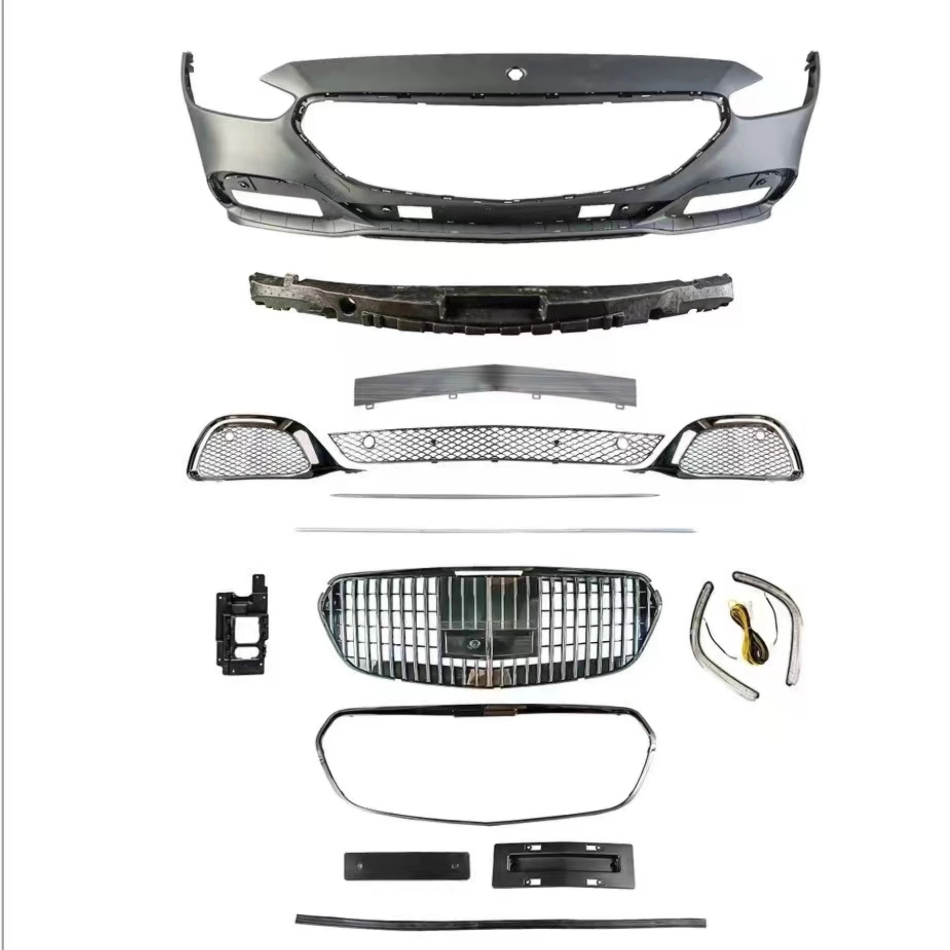 

Front Bumper Assembly Grille for Mercedes Benz C-Class W206 21-23 Upgraded Maybach Body Kit Car Accessories