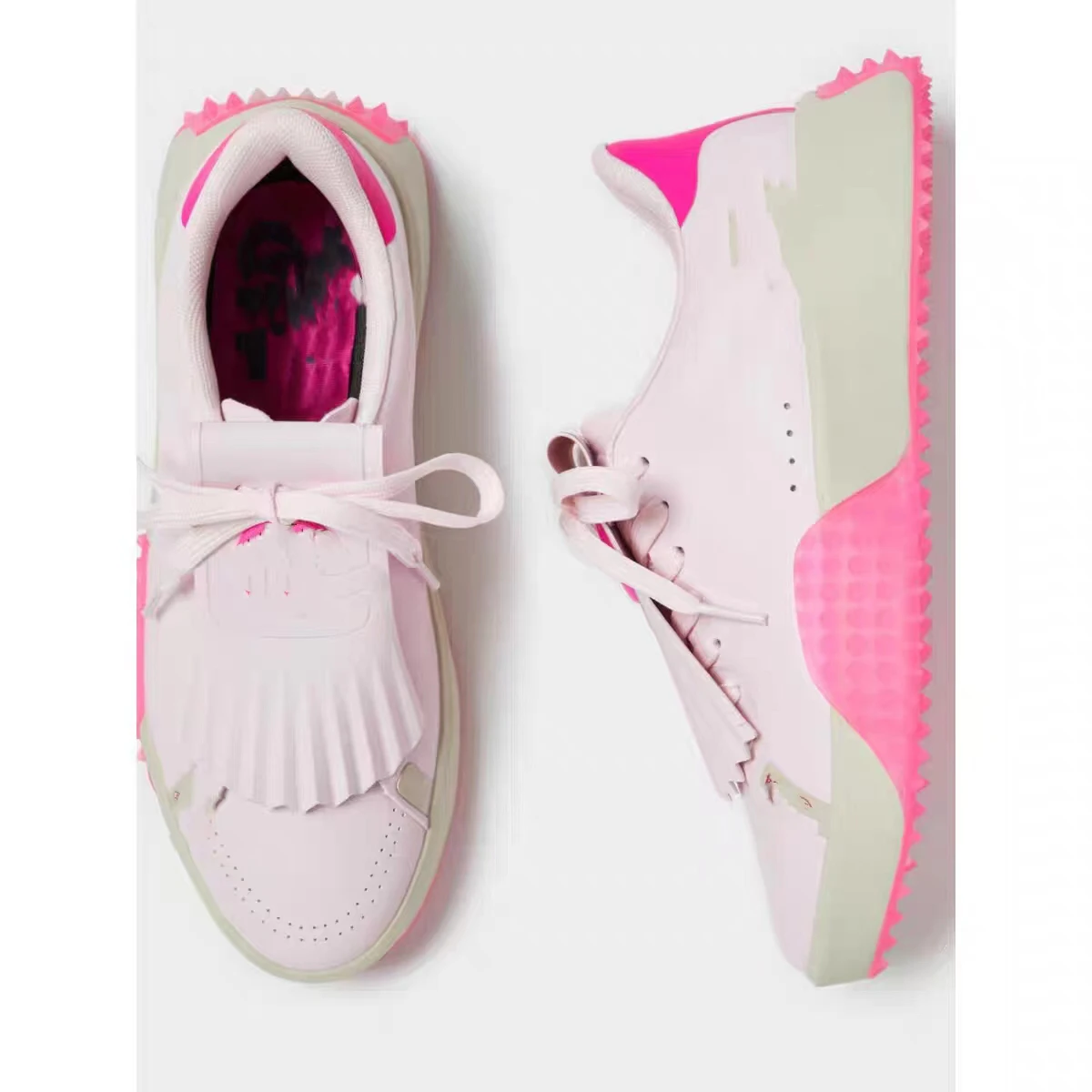 

Golf Women's oes Summer Faion Brand Lace-Up Anti-Slip Tassel Golf Sports oes Comfortable Breathable Leather Upper