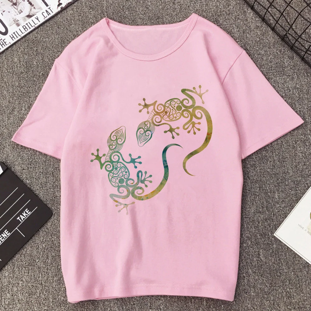 Lizard top tees femme vintage jojifuku Psychedelic cute 2000s top tees japanese alternative  graphic 2000s