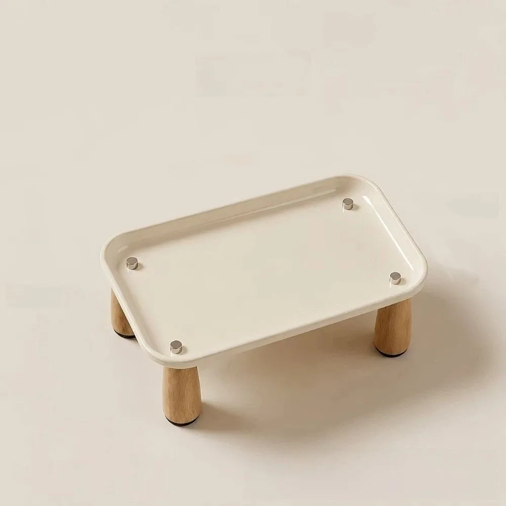 Support robuste surélevé pour gamelle d'animaux de compagnie, avec rebord surélevé anti-déversement, facile à nettoyer, portable, gamelle surélevée pour animaux de compagnie.
