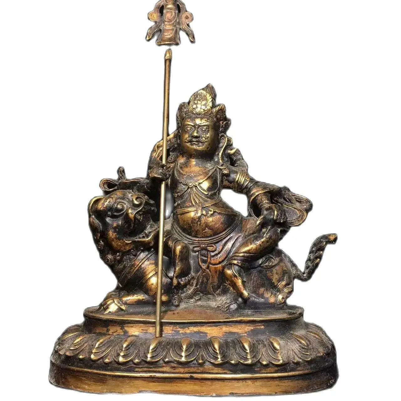 Antique Chinese copper hand-mand Money Sky King of Buddha statue,Handicrafts, best collection&adornment, Free shipping