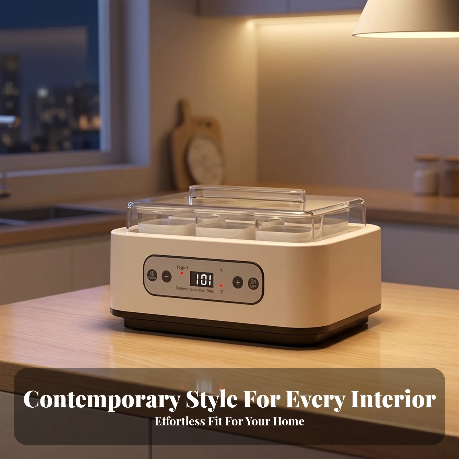 صانع الزبادي بلوحة تحكم إنجليز - مراجعة Kitchen Appliances In English وسعره