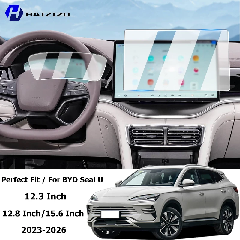 Para BYD Seal U 2023-2026: Película protetora fosca antirreflexo para tela LCD de navegação GPS automotiva, acessórios de película de vidro temperado.  