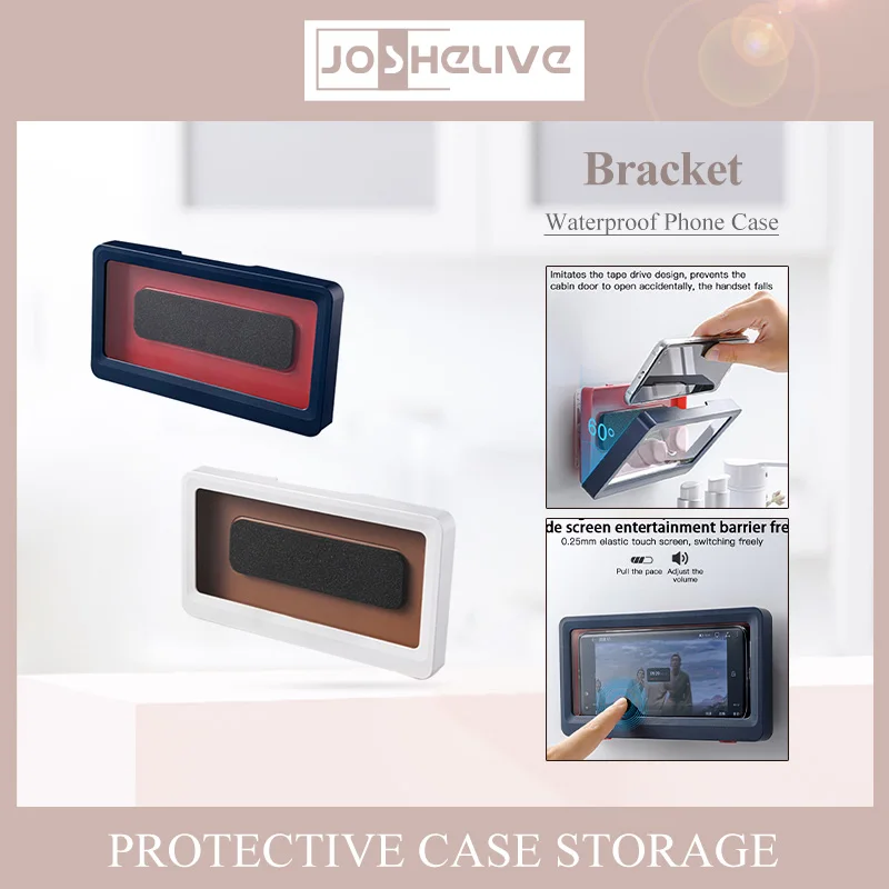 Bathroom Durable Versatile Practical Trendy Easy-to-use Best-selling Space-saving Phone Storage Solution Waterproof Phone Holder