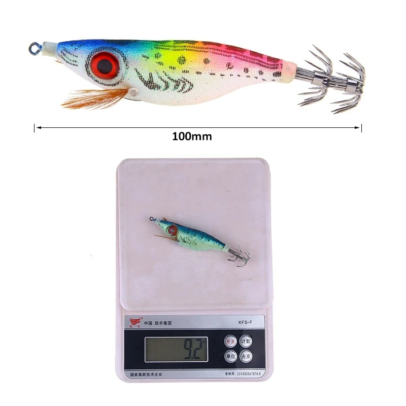 Señuelo camarón luminoso ojos grandes – Madera para calamares y pulpos - imagen 4