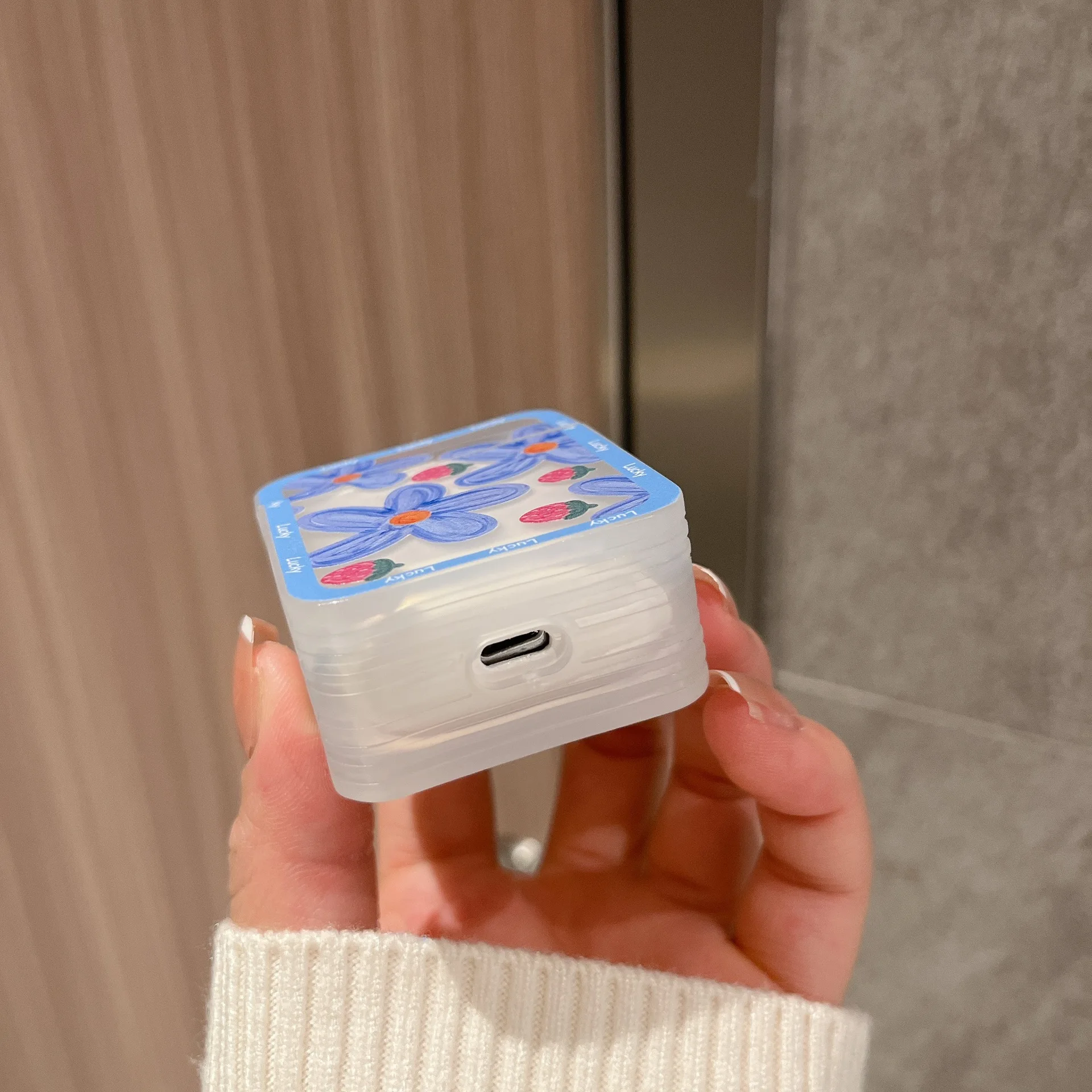 Hoa Dễ Thương Dành Cho Tai Nghe Airpods 2 1 Ốp Tai Nghe Không Dây Trường Hợp Cho Airpods Pro 3 Tai Nghe Chụp Tai Bảo Vệ Hộp Phụ Kiện