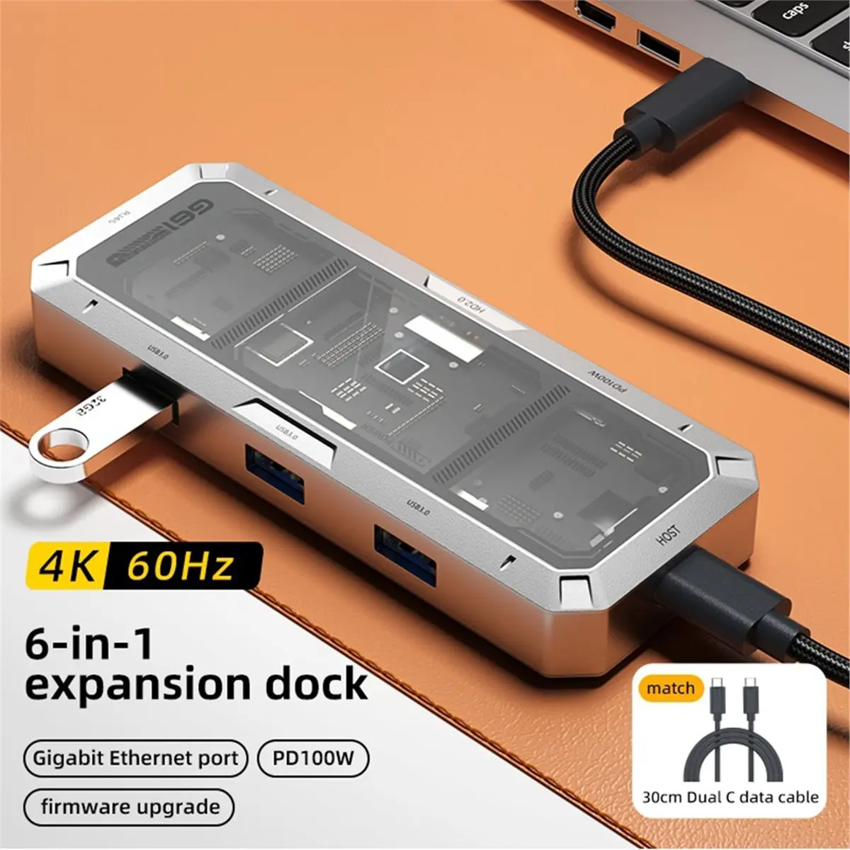 household-good-estacion-de-conexion-tipo-c-6-en-1-con-pantalla-inteligente-adaptador-tipo-c-a-hdmi20-compatible-con-usb30-hu