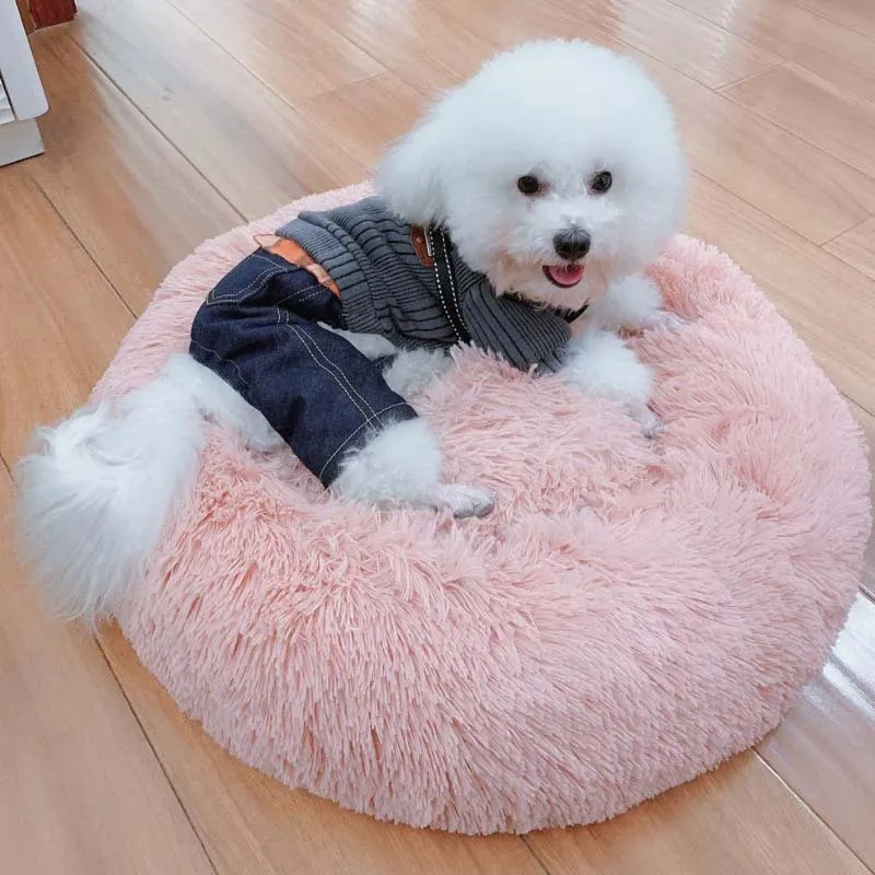 

CloudUda Thickened Plush Round Pet Bed Mat 40cm/15in for Deep Sleep Suitable for Small Dogs and Cats