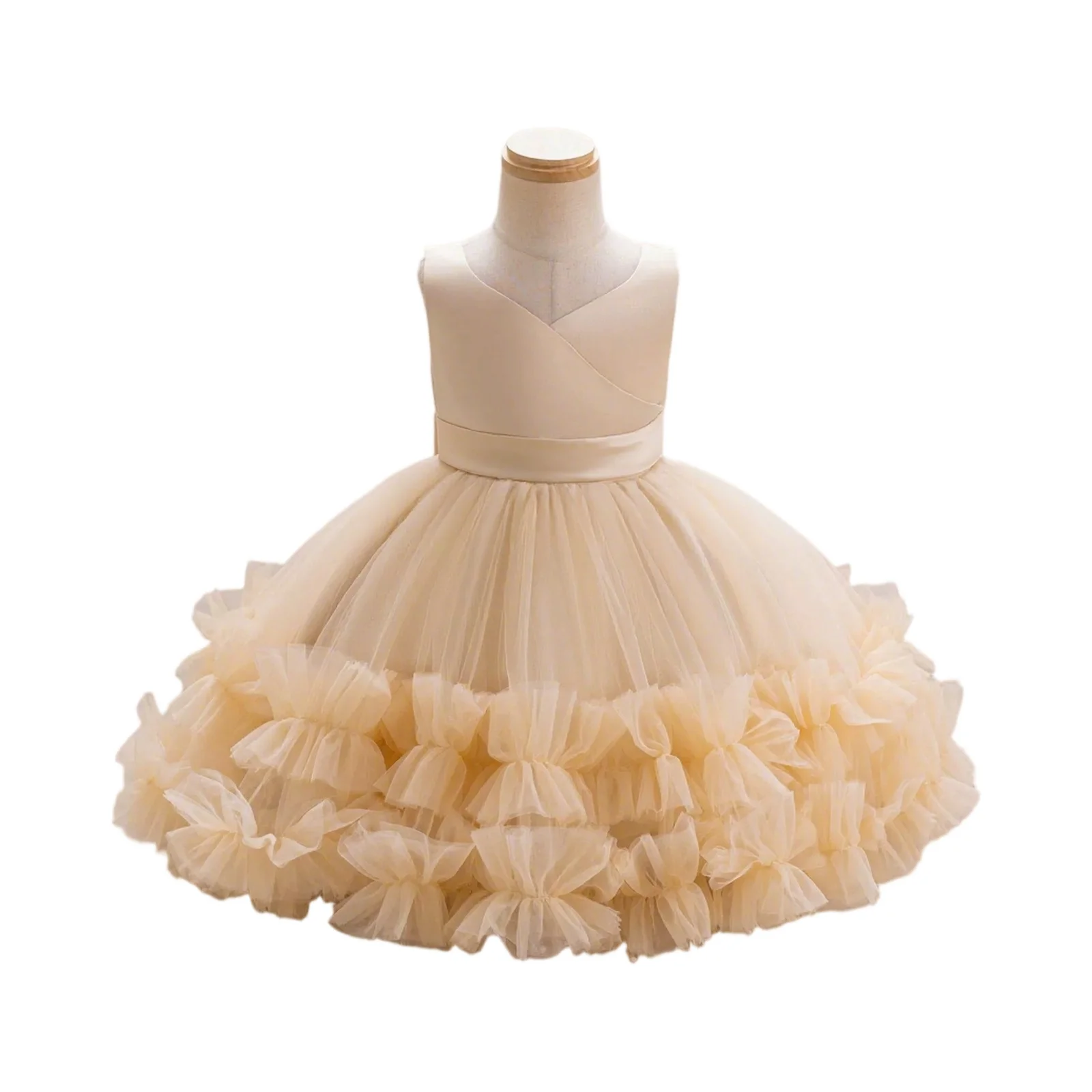 

Новое платье принцессы для девочек, летнее детское элегантное платье с цветочным узором, банкетное платье для выпускного вечера, пышное вечернее платье, подарок на день рождения