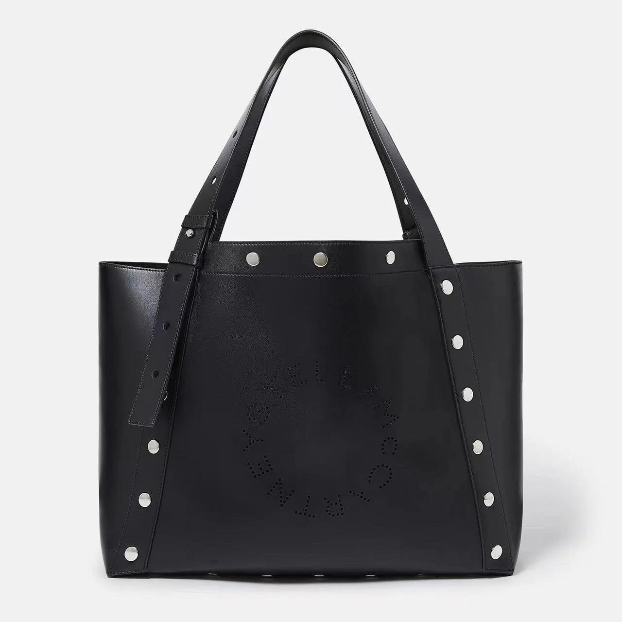 Stella Women's Tote Shoulder Bag Hollow Hole Design Large Casual Style Leather Handbag Crossbody Bag for Daily Use