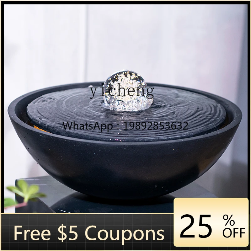EE  cornucopia feng shui ball feng shui wheel generates wealth flowing water ornament circulating water