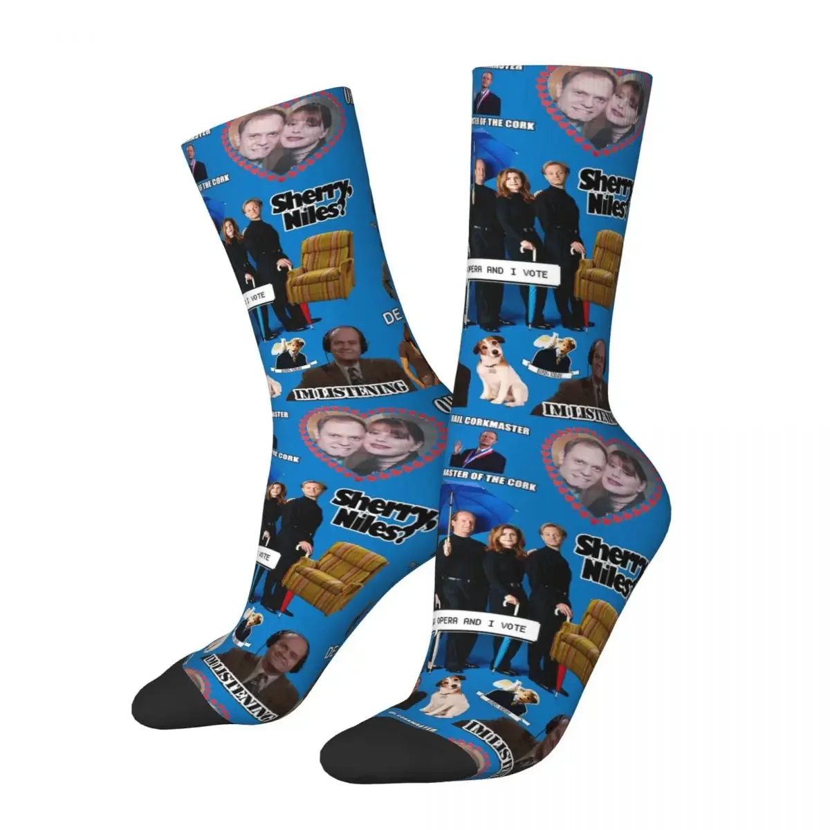 Frasier Socks Harajuku Super Soft Stockings All Season Long Socks Accessories for Man's Woman's Gifts