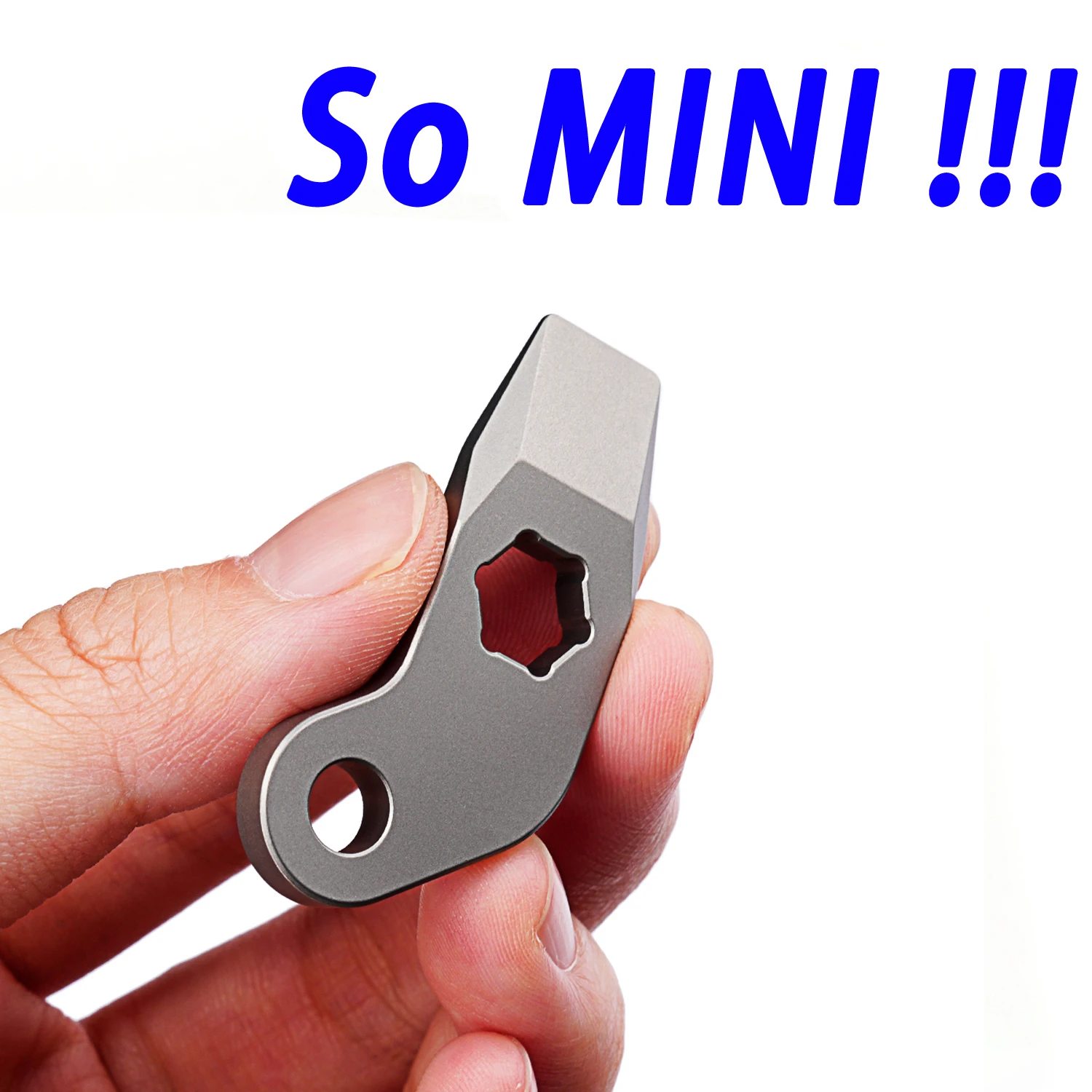 

Titanium mini hex wrench Portable pry bar Keychain accessories