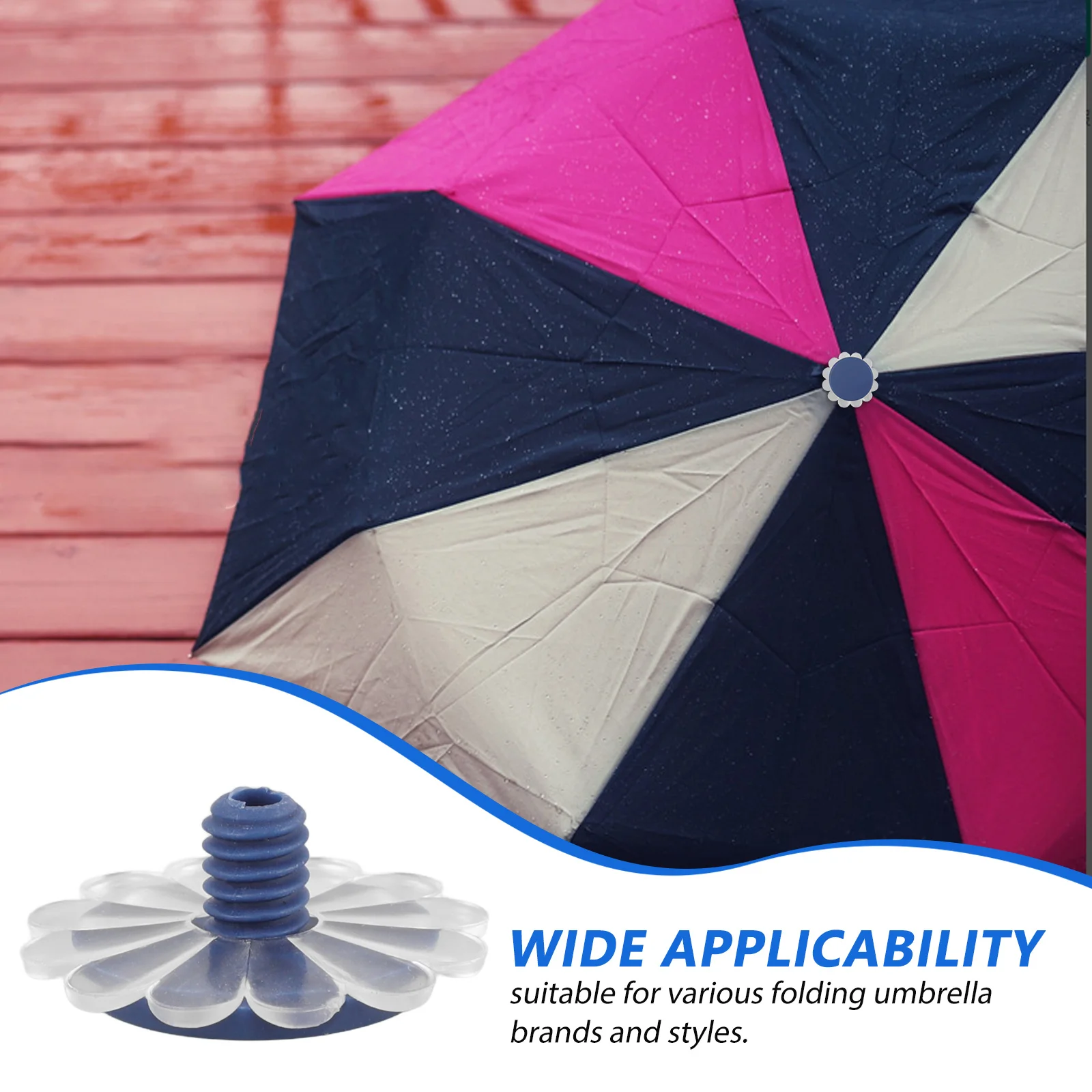 

2 set Cap Accessories Replacement Tops Cover For Rain Umbrella Repair Kit Durable Screw End Cap Pole Umbrella Tips