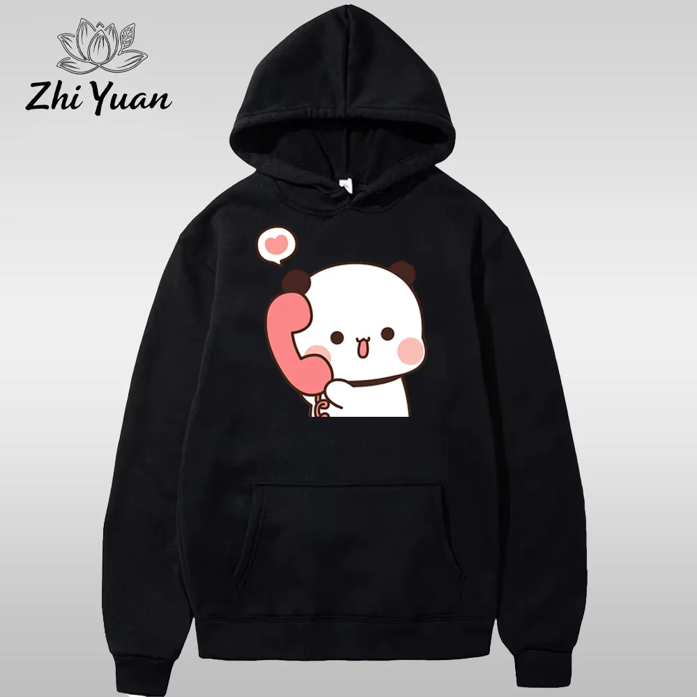 Couple Hoodies Matching Set Cute Print | Lovers Gift Funny Pullover Unisex Sweatshirt Casual Couples ZYWY002 view 2
