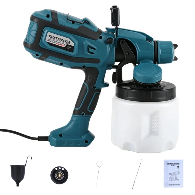 Corded Electric Paint Applicator with Variable Output Pattern and Width, 1.1 L Removable Container for Walls, Woodwork and