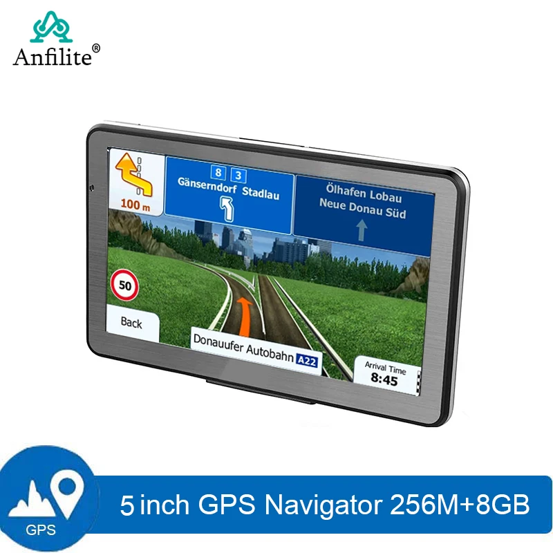 5 Inch Portable GPS Navigation free Maps for Europe Russia Car Navigator Ukraine South America map Free Lifetime Updates