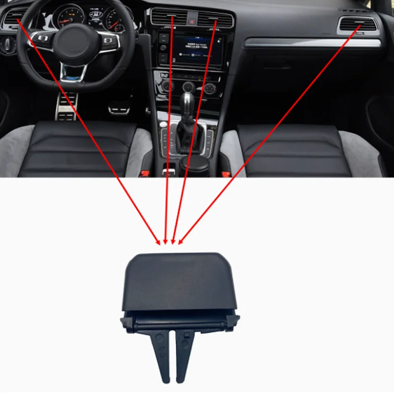 

For VW Golf 7 7.5 GTI 2013-2019 Car Front Dashboard Air Conditioner Outlet A/C Air Conditioning Vents Tab Clip Pick