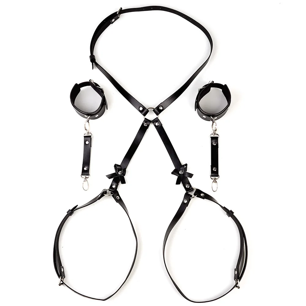 Feminino Sexy Body Harness Cinto, Brinquedo do Sexo, Bdsm Bondage Lingerie, Coleira do Peito, Lingerie de Couro, Fetiche Gótico, Acessório Exótico