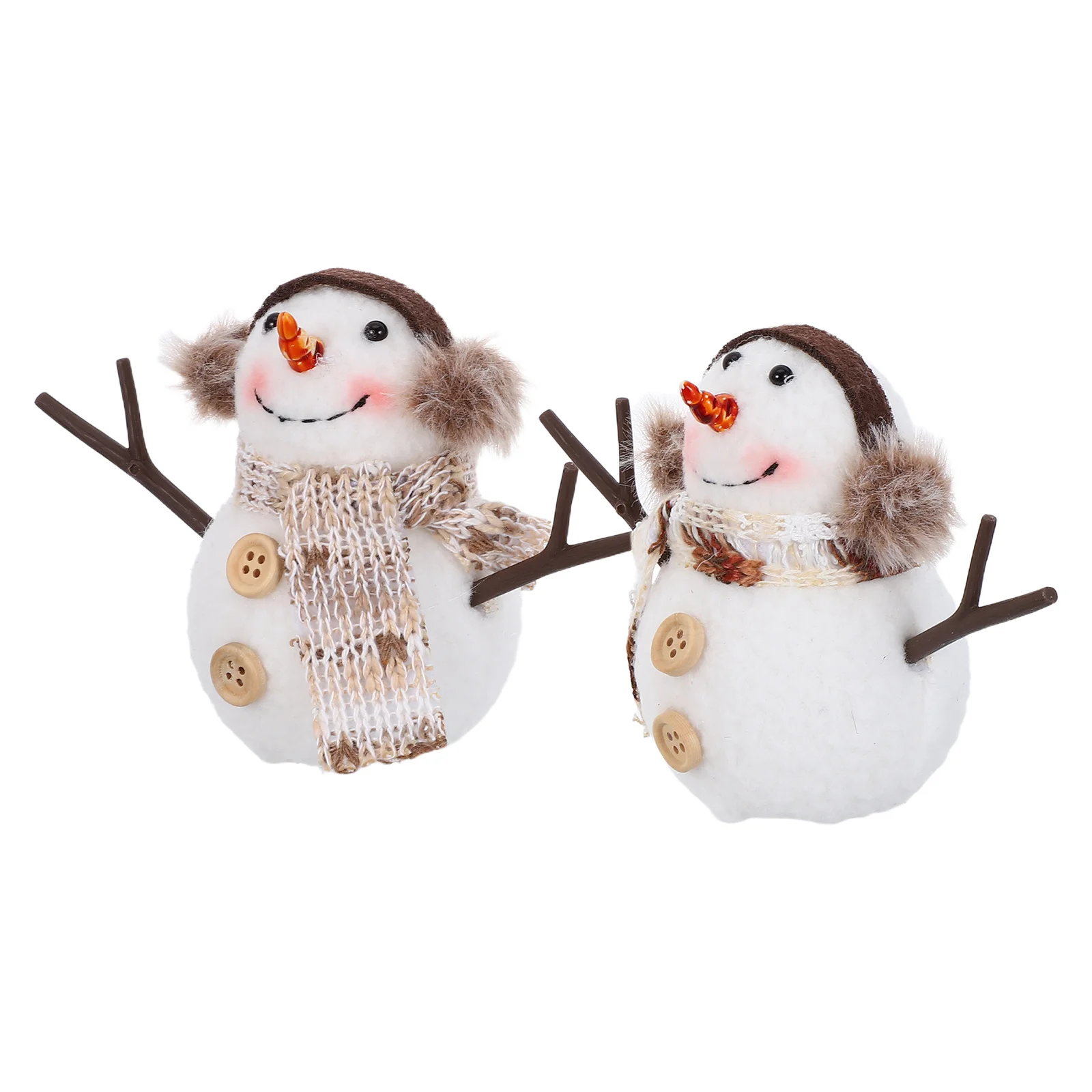 

2Pcs Christmas Snowman Hanging Ornaments Glow Design Pendant Decor for Xmas Tree Window Door Tabletop Festival Atmosphere
