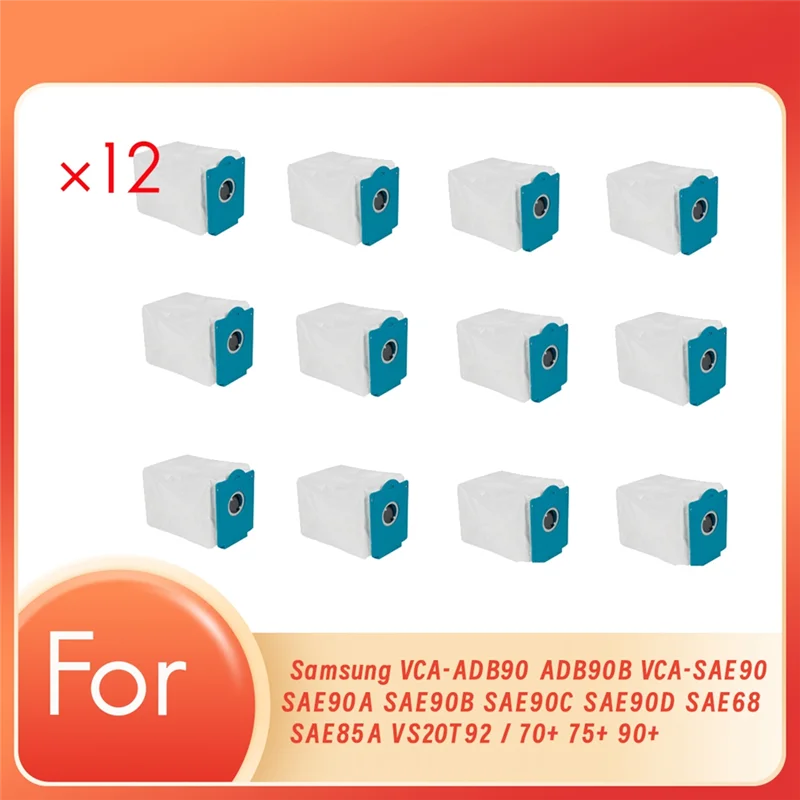 الترويج! 12 قطعة كيس لجميع الغبار ل VCA-ADB90/ADB90B/VCA-SAE90 SAE90A/B/C/D/SAE68/SAE85A/VS20T92 / 70 +/75 +/90 + الكناس