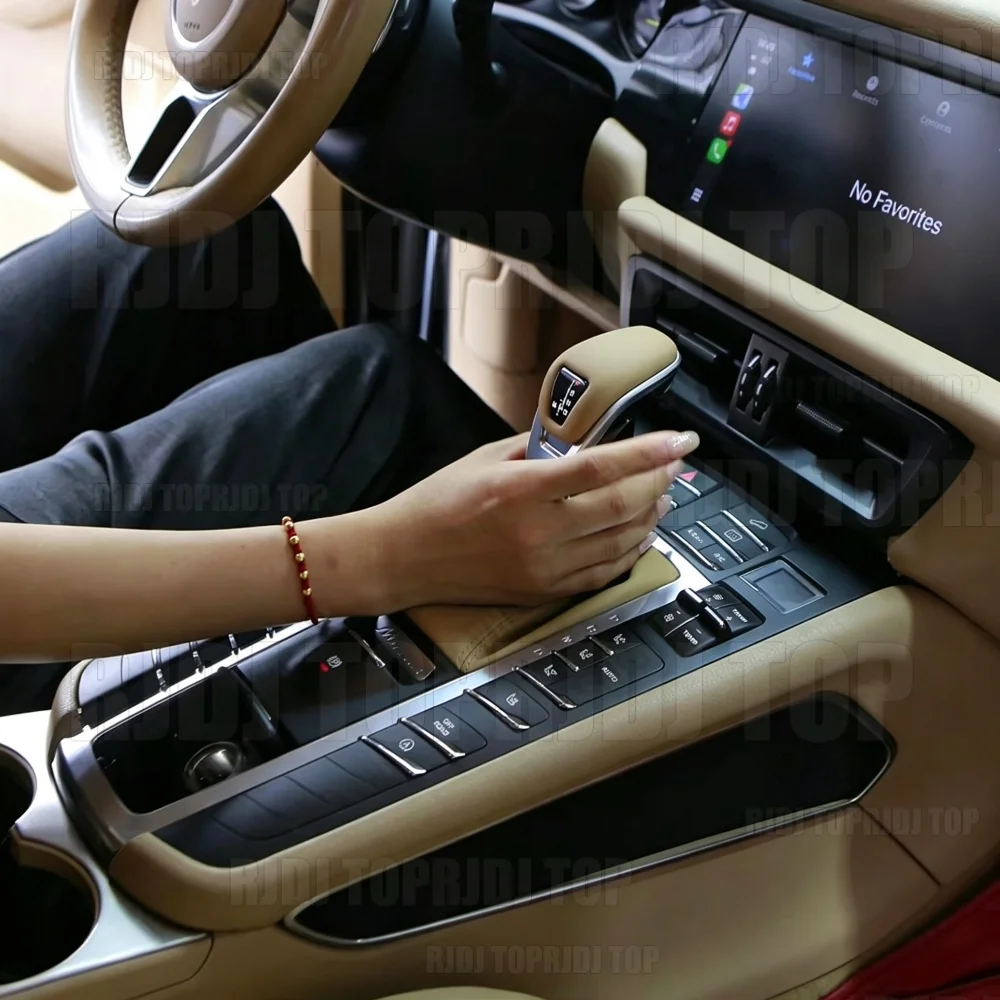 Center console gear shift panel upgrade for Porsche Macan 2014-2021 (95B.1 /95B.2) Accessories Easy installation