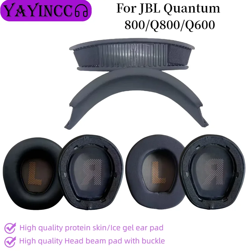 

YAYINCC Replacement Head beam cushion / Earpads Foam Ear Pads for JBL Quantum 800/Q800/Q600 Headphones Earmuff Repair Parts