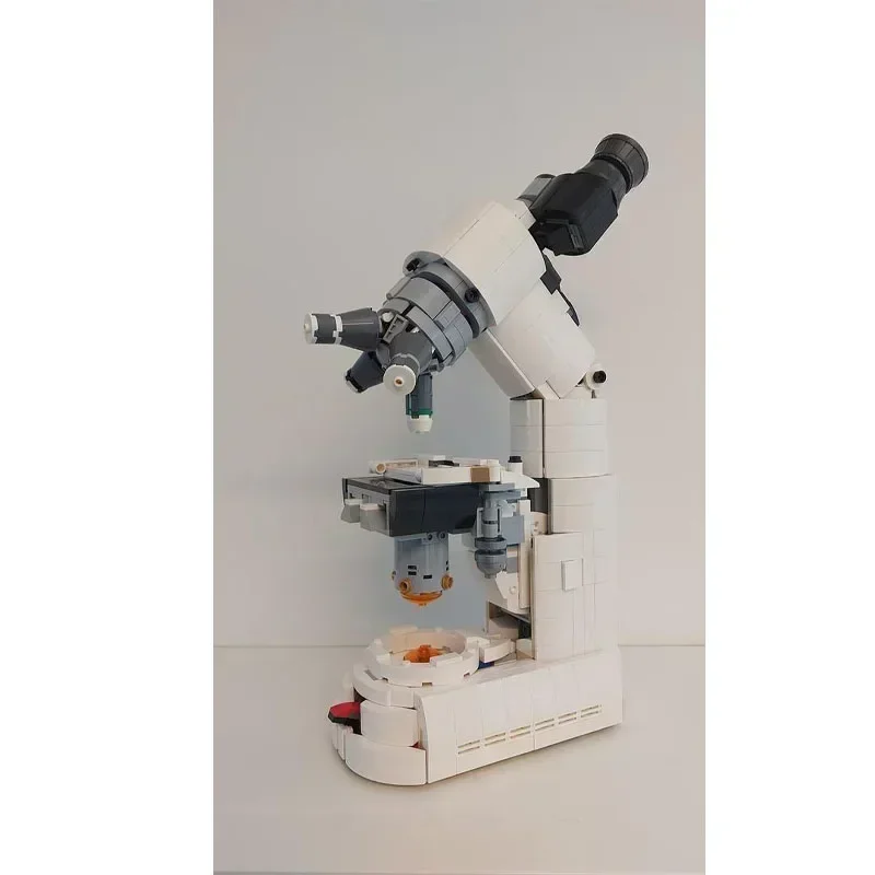 Neue weiße MOC-146314 Mikrobieller Verstärker Verbundmikroskop Montage Baustein Modell 1320 Teile Kinder Geburtstag Spielzeug Geschenk