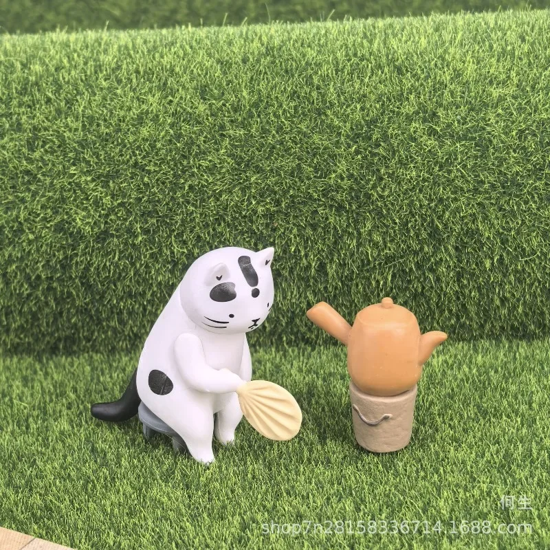 اليابان طبيب القط الطب الصيني التقليدي الوخز بالإبر فنون الدفاع عن النفس قاعة سلسلة صندوق أعمى اللعب دمية نموذج هدايا الاطفال