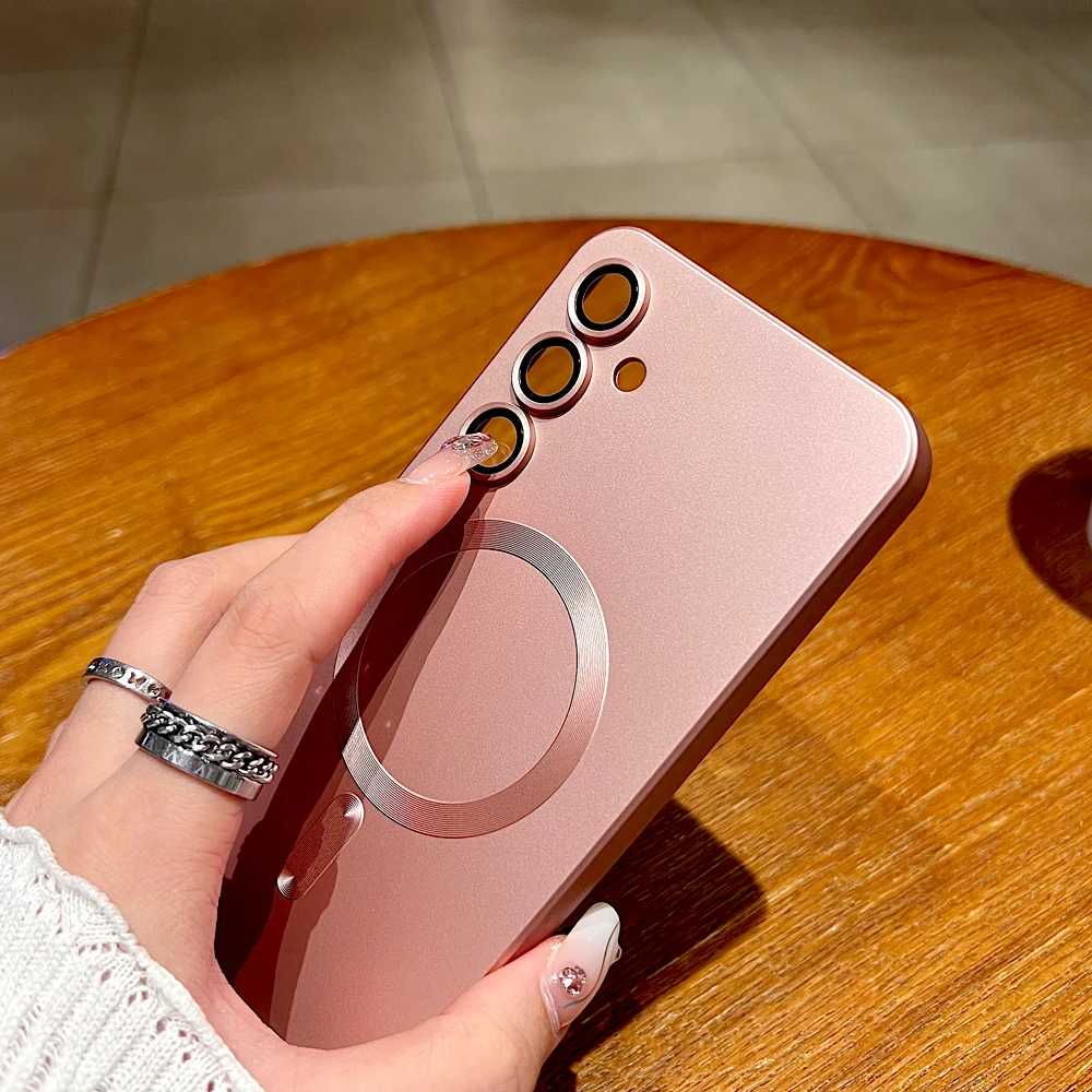 Soft TPU Matte Case For Samsung Galaxy A56 A55 A54 A36 A35 A16 A15 5G A26 S25 Edge S24FE S24 S23 S21 Ultra Plus FE Magsafe Cover - náhled 6