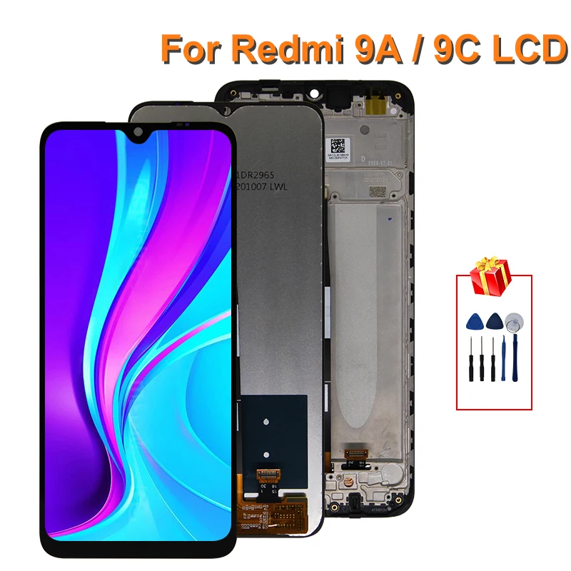 

ЖК-дисплей 6,53 дюйма для Xiaomi Redmi 9A, сенсорный экран с дигитайзером в сборе для Xiaomi Redmi 9C, запасные части Hongmi, лучший