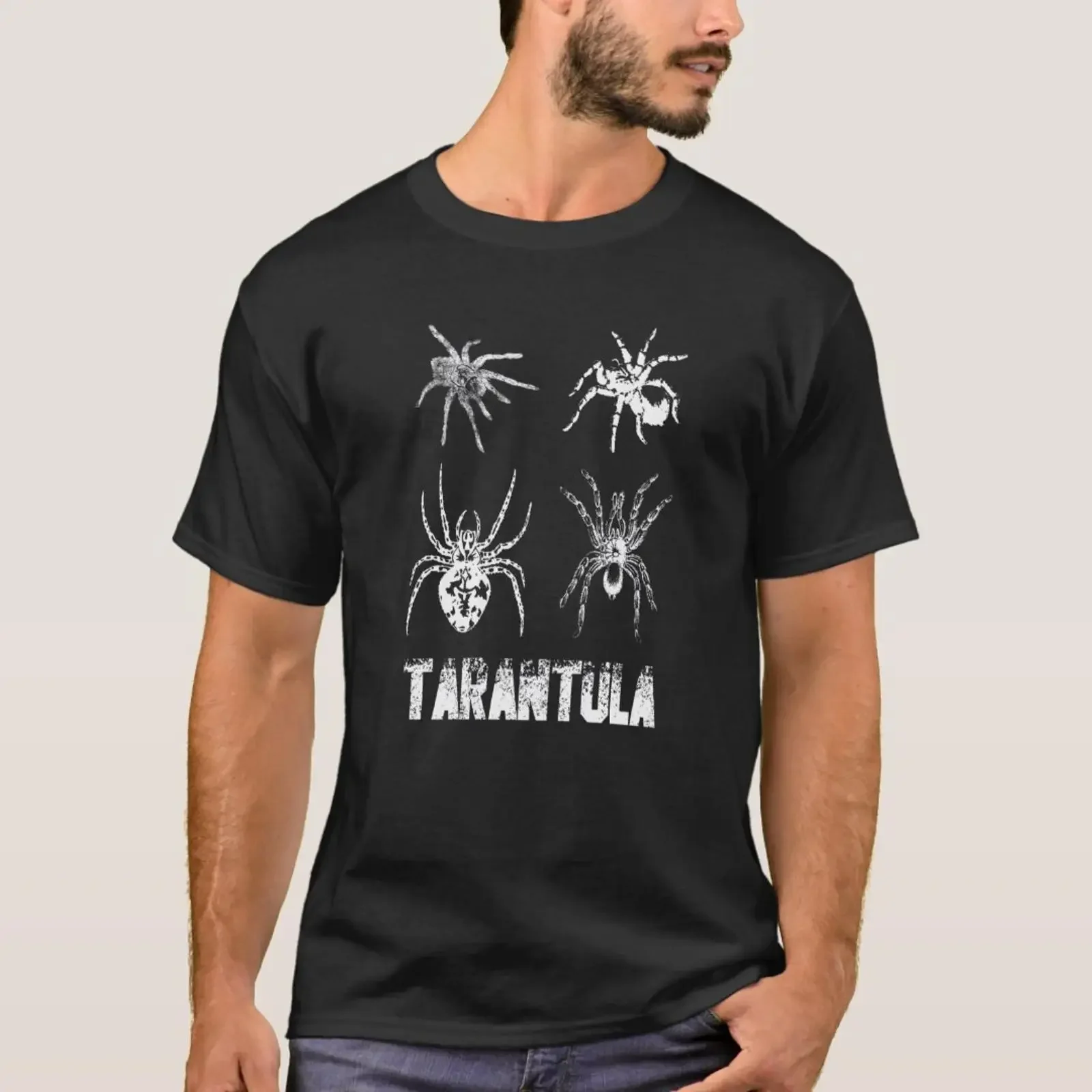 Tarantula Spider Cobweb Spiders Web Arachnophile T Shirt vintage Washed Stylish Casual Soft Comfortable Top For Everyday Wear