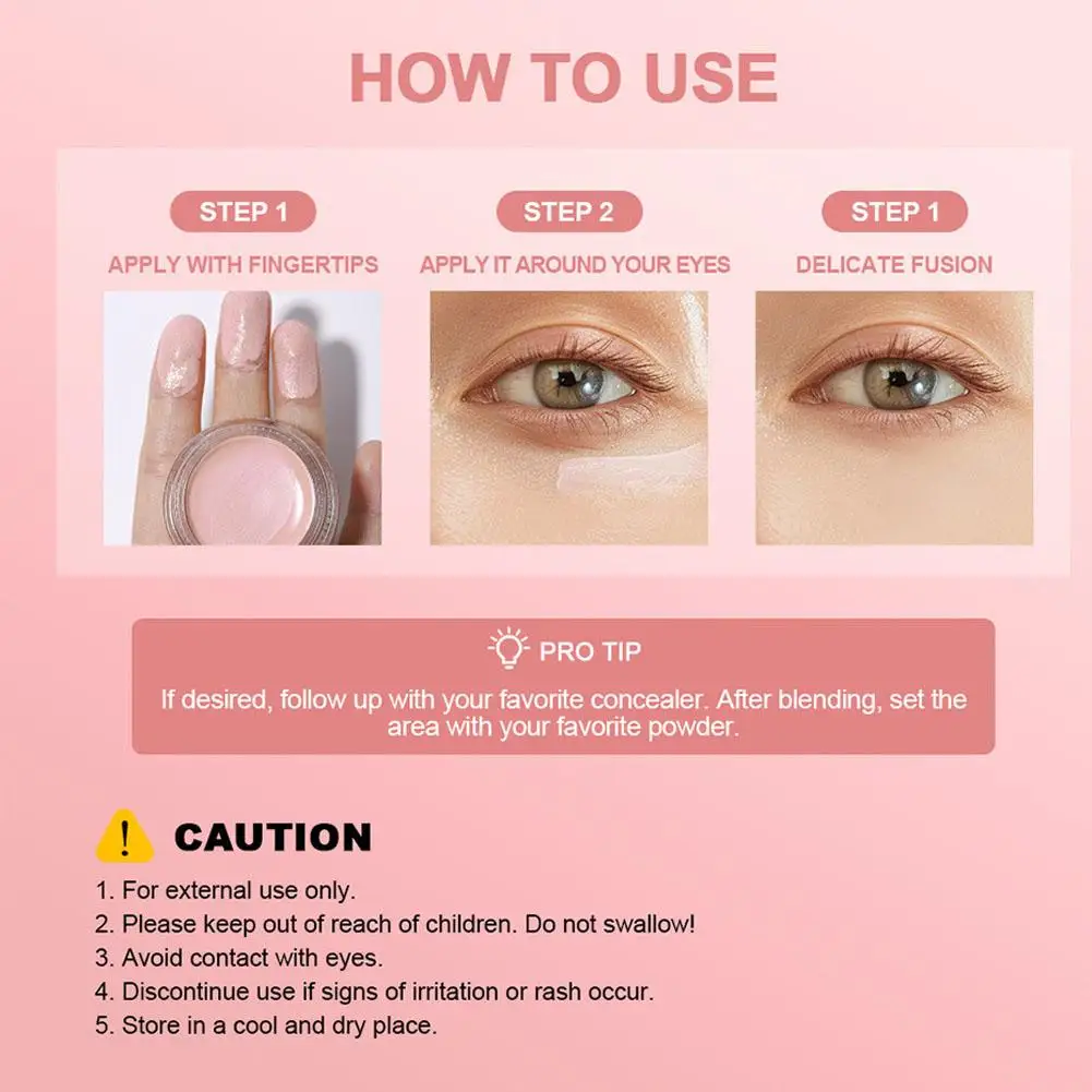 Under Eye Brightener Eye Makeup Cream Conceal & Brighten Dark Circles Lasting Waterproof Redness Buildable Coverage Correct O7g7