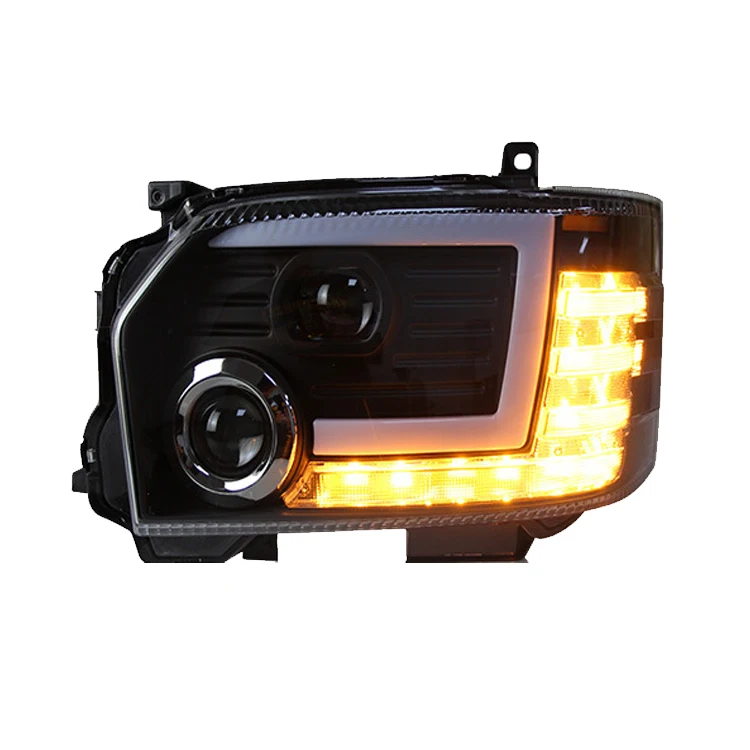 High quality upgrade LED Dynamic headlight Assembly for Toyota Hiace 2005-2018 head front lamp light plug and play Accessories