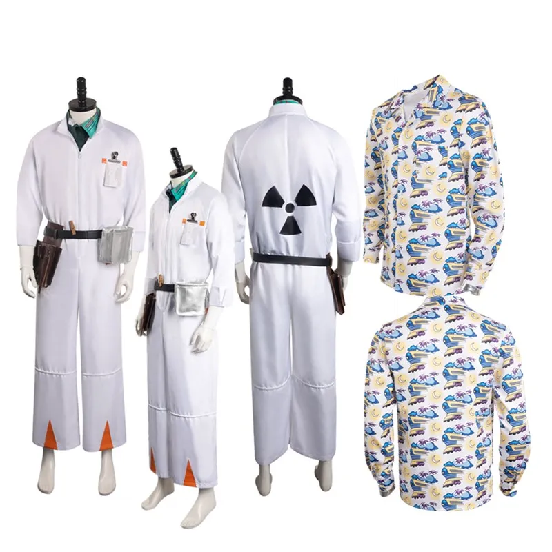 Doc Brown Cosplay Back To Future travestimento Costume uomo adulto tuta cappotto camicia cintura abiti Halloween Carnival Party Suit