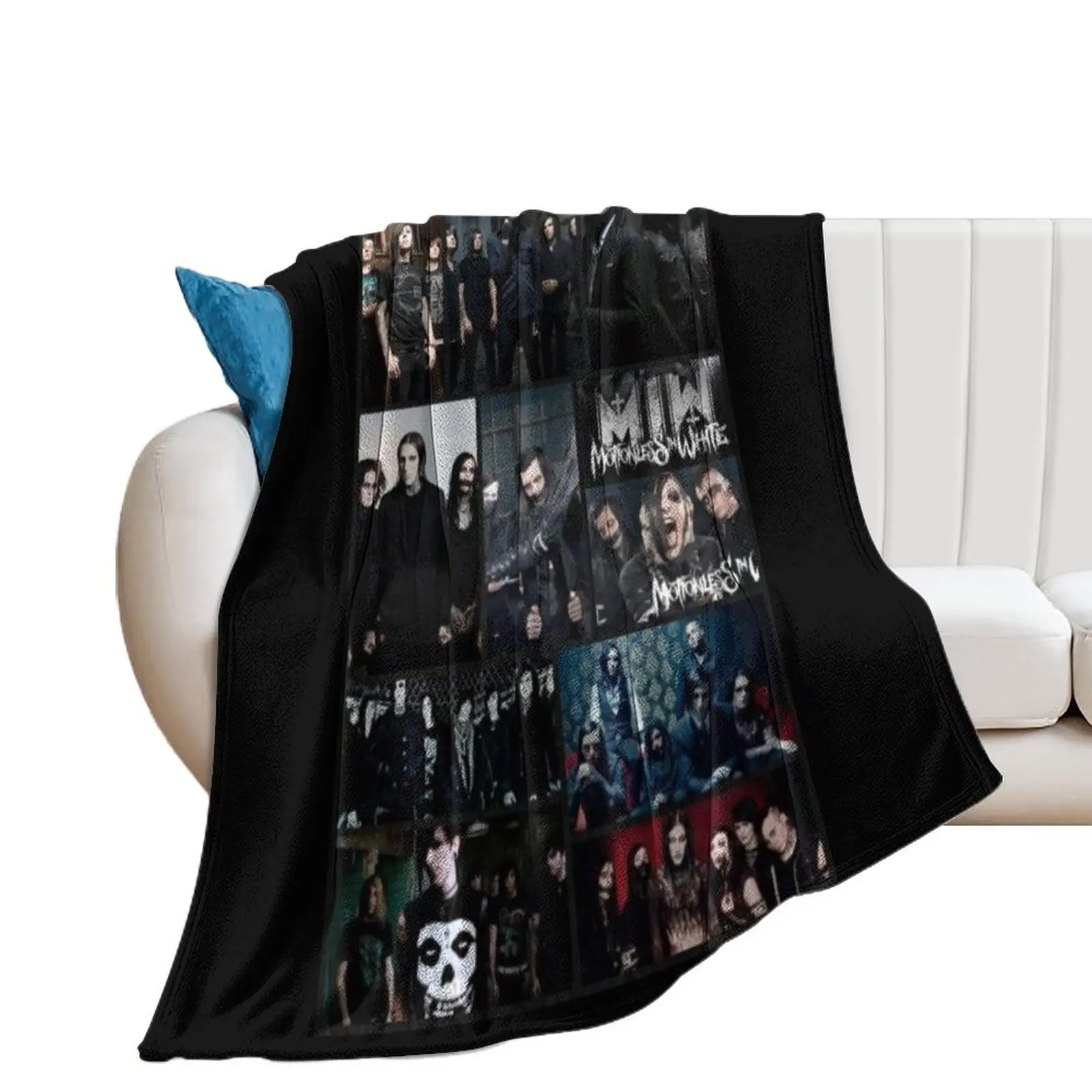 album motionless in white best selling Throw Blanket Moving Travel Hair Flannel Fabric Blankets