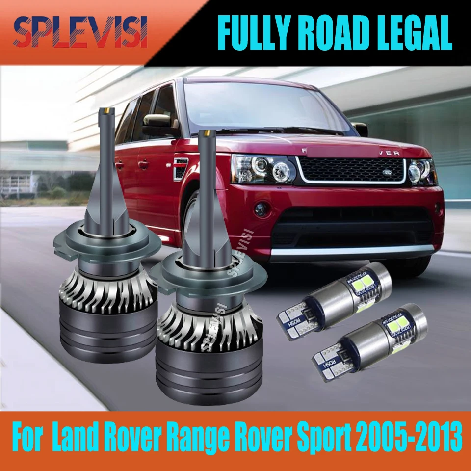 

H7 LED Headlight Bulbs with 12 CSP Chips 6030 Body Aluminum Material For Land Rover Range Rover Sport 2005 2006 2007 2008-2013