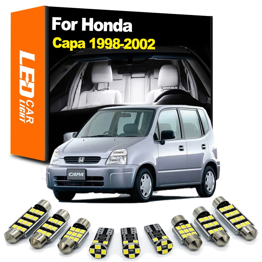 Zoomsee 8 шт. лампы для Honda Capa 1998 1999 2000 2001 2002 автомобильный купол для чтения багажник Canbus автомобиль Внутренний интерьер светильник комплект